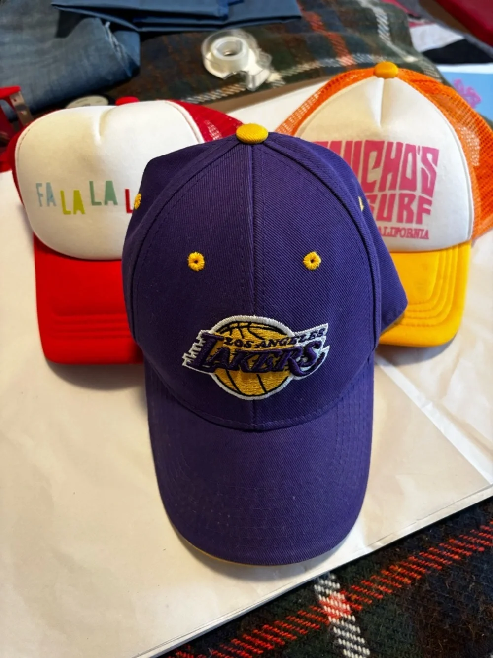 Kids Baseball Hat Bundle Lakers, Panchos, Falalala